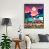 Amazon 5D pintura de diamantes diamante redondo paisaje abstracto pintura decorativa kit diy para adultos y niños venta al por mayor