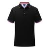Camiseta de manga corta ligera de negocios de lujo con solapa de color sólido, estilo polo elástico, de moda, para hombre y mujer, con estampado fijo.