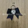 Transfronterizo Nuevo Lazo Negro Sedas y Satines Metal Anillo de Resorte Abierto Colgante Decoración DIY para Zapatos Equipaje Accesorios de Decoración