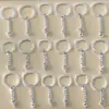 Llavero de Acero Inoxidable, Colgante de Llavero Engrosado y Endurecido, Accesorios para Llaveros DIY Hechos a Mano