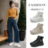 KA6666 Botas de Neve Femininas 2026 Novo Estilo Inverno Com Pelúcia Adicional Botas Martin Sapatos Femininos Botas Curtas Solado Grosso Sapatos de Algodão para Estudantes