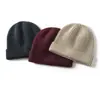 Gorro de Lana de Punto de Color Sólido Nuevo Otoño/Invierno 2024 para Hombres y Mujeres, Resistente al Frío y Cálido, Sencillo, Cómodo, Suave, Venta al por Mayor