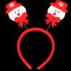 Decorações de festa de Natal Tiara de Papai Noel boneco de neve Tiara de Natal Fivela dupla de cabeça de Natal atacado
