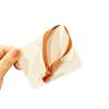 Corea del Sur Tocado Simple Nudo Elástico Alto Ancho Plano Anillo para el Cabello Cola de Caballo Alta Goma Tendón para el Cabello Cuerda para el Cabello