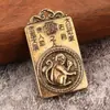 Zodiaco Zodiaco Buda novo estilo oito deuses guardiões pingente latão maciço quadrado vintage marca masculina pingente de cobre
