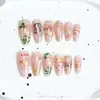 24 PIEZAS Colección de Arte para Uñas Bestseller Transfronterizo Navidad Halloween Flor Uñas Portátiles Ojo de Gato Halloween Piezas de Uñas Portátiles