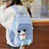 Mochila Nueva de Verano Estilo 26 para Estudiantes, Versátil para Uso Diario, Linda y Ligera, con Accesorios, Mochila Fresca, Dulce y de Moda