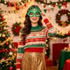 Gafas Navideñas Transfronterizas para Adultos y Niños, Regalos de Navidad, Tela Estampada en Oro, Caja de Regalo de Árbol de Navidad, Monturas de Gafas para Fiesta