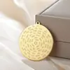 Colgante Hexagrama 72 de Corrosión 38*35mm Acero Inoxidable Galvanoplastia al Vacío Oro de 18K Accesorios Hechos a Mano Se Puede Usar como Collares