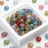 14*8 Diamante Flash Prata em Pó Contas de Ábaco com Furo Grande Contas Espaçadoras Resina Contas Soltas Joias DIY Bolsa Artesanal Acessórios para Roupas