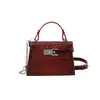 Bolso Kelly Estampado de Cocodrilo para Mujer 2026 Nuevo Pequeño de Nicho Exquisito Versátil Textura Hombro Único Cruzado Viaje de Negocios Portátil Retro