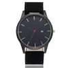 Relojes Nuevos Personalizados, De Venta Caliente Moda Casual Retro Correa de Cuero Calendario Cuarzo Pulsera, Unisex