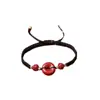 Atacado de fábrica fivela de paz de cinábrio bruto pulseira de lótus para homens mulheres crianças estilo chinês pulseira de mão joias
