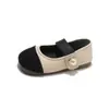 Zapatos para Niña Boca Baja Zapatos Pequeños de Cuero para Niñas Pequeñas 2026 Primavera y Otoño Nuevo Estilo Zapatos de Vestir para Niños Pequeños y Medianos Mocasines Infantiles de Suela Suave