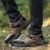 Zapatos de senderismo para hombre otoño exterior impermeables antideslizantes obra de construcción talla grande trabajo trabajo protección laboral zapatos de moda comercio exterior transfronterizo