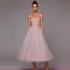 Amazon AliExpress Estación Independiente Comercio Exterior Elegante Encaje Aumentar Vestido de Noche Baile Vestido Midi Multicolor Tubo