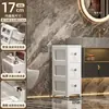 Armário de Armazenamento para Espaços Pequenos Tipo Gaveta Multicamadas Armário de Armazenamento para Espaços Pequenos de Banheiro Prateleira de Banheiro de Plástico para Chão Doméstico