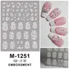 Carcasa Estampada del Pequeño Libro Rojo Pegatinas para Uñas Mariposa Serpentina Aurora Uñas Color Rosa Glaseado Tridimensional Avanzado