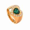 Anillo Europeo y Americano Transfronterizo de Acero de Titanio Moda Exquisito Fundición Amor Color Anillo de Diamantes Lujo Ligero Joyería de Acero Inoxidable Fábrica