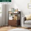 Estantería de sala de estar, de pie, de pared, de almacenamiento multicapa, para dormitorio, estantería de hierro, con forma trapezoidal