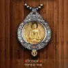 Colgante de plata tailandesa con mosaico de mamut y marfil del zodiaco Benmingfo Jiugong Bagua para hombres y mujeres, regalos de alta gama.