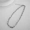 Nuevo estilo cadena simple hip hop pareja metal hecho a mano cadena cadena gruesa personalidad exagerada collar temperamento clavícula combinable