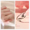Anillo de Plata para Mujer Sentido del Diseño Nicho Simple ins Moderno 2022 Celebridad de Internet de Moda Personalizado Ajustable Anillo para Dedo Índice