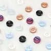 Botones Redondos Perlados de Colores Caramelo, Botones de Resina de Cuatro Agujeros para Camisa, Botones Decorativos Versátiles para Ropa Infantil, Botones al por Mayor