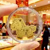 Pegatinas Doradas para Teléfono que Atraen la Fortuna con Contenido de Oro 999, Hazte Rico Inmediatamente, Signo Zodiacal del Caballo, Láminas Doradas que Traen Riqueza, Regalo para el Año de Nacimiento