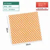 Papel a prueba de aceite con patrón de rejilla, tapete para hamburguesas, papel absorbente de aceite, papel para bandejas de bocadillos, papel de hornear, especial para freidoras de aire