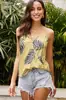 Top de Tirantes Bohemian con Estampado de Moda para Mujer, Transfronterizo de Amazon, Primavera y Verano Europeo y Americano 2024