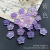 Botones de jade para ropa, 15 mm, jade blanco natural, cuarzo de colores, botones de jade flor de ciruelo, botones estilo chino para cheongsam