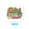 Imán de Refrigerador de Madera del Lago Oeste Delgado de Yangzhou, Jardín Ge, Jardín He, Puente de Cinco Torres, Souvenirs y Regalos Turísticos Culturales y Creativos de la Ciudad de la Tendencia Nacional