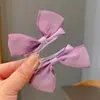 Un par ~ horquilla de lazo tridimensional linda súper linda de tamaño pequeño para niños, pinza superior para bebé, horquilla de primavera y verano, tocado fresco