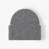 Gorro de Punto Cálido de Color Sólido para Otoño e Invierno para Hombres y Mujeres, Gorro de Lana para Exteriores, Gorro de Punto Casual Versátil para Viajeros Diarios