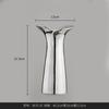Boshi Home Lujo Accesible Escandinavo Pétalos Plateados Galvanizados Cola de Pez Cerámica Pequeño Jarrón Adornos Decoración de Mesa para el Hogar