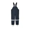 Pantalones de lluvia con tirantes forrados de forro polar para niños y niñas, pantalones impermeables para estudiantes de preescolar, traje de lluvia de cuerpo entero