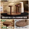Portavasos estante de almacenamiento de escritorio dispensador de vasos desechables taza de café té taza de agua portavasos de papel de mesa diseño simple