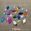 Venta al por mayor de fábrica color diamante acrílico taladro para coser a mano plano prismático fondo plano doble agujero taladro accesorios para ropa accesorios strass