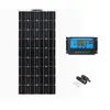 Panel solar fotovoltaico de cristal único dedicado 2 Piezas 110W18V Kit de panel solar generación de energía pequeña