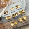 K9 Amarillo Claro Joyería para Uñas Maillard Cristal de Alta Calidad Estéreo Multifacético Fondo Puntiagudo Diamante Corazón Torcido Súper Brillante Joyería para Uñas