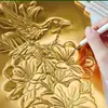 Papel de Hojalata Hecho a Mano Específico para Arte, Papel de Hojalata de Aluminio con Relieve 3D, Hojalata Espesorada de 70 Micras para Tallado y Pintura