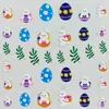 Pegatinas para Uñas de Dibujos Animados con Relieve Tridimensional Transfronterizas Patrón de Conejito de Pascua Huevo Pegatinas Decorativas para Uñas Impermeables de Larga Duración