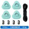 Patch de Argola D Triangular 9cm Atacado Ponto Pronta Entrega Stand Up Paddle Inflável Barco Inflável Acessórios Argola de Aço Inoxidável Patch de PVC