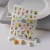 Item Quente do Xiaohongshu Adesivos Fofos de Arte para Unhas Bob Esponja 5D Em relevo Estrela do Patrick Adesivos para Papelaria Journal Atacado