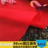 Cinta de tela de poliéster rojo seda roja de 98 cm de ancho, pancarta publicitaria para corte de cinta, decoración de bola de flor de apertura, material de tela para bodas