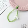Estilo Nuevo de Verano Fresco y Dulce Cadena de Cristal de Nube para Teléfono Móvil Colgante para Funda de Teléfono Móvil Cordón Perezoso Llavero Anticaída