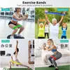 Banda de Resistencia Personalizada Banda de Yoga Uso Fitness Entrenamiento Deportivo Banda de Tirón de Glúteo Pierna Sentadilla Baile Bucle Elástico Tirón