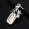 Broche de Cristal Estilo Europeo y Americano, Broche de Flor Incrustada de Diamantes Perla de Agua Dulce, Accesorio para Vestido de Banquete de Lujo Ligero