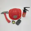 Traje de bombero de simulación nuevo de fábrica, accesorios para casa de juegos infantil, Juguetes de actuación para jugar